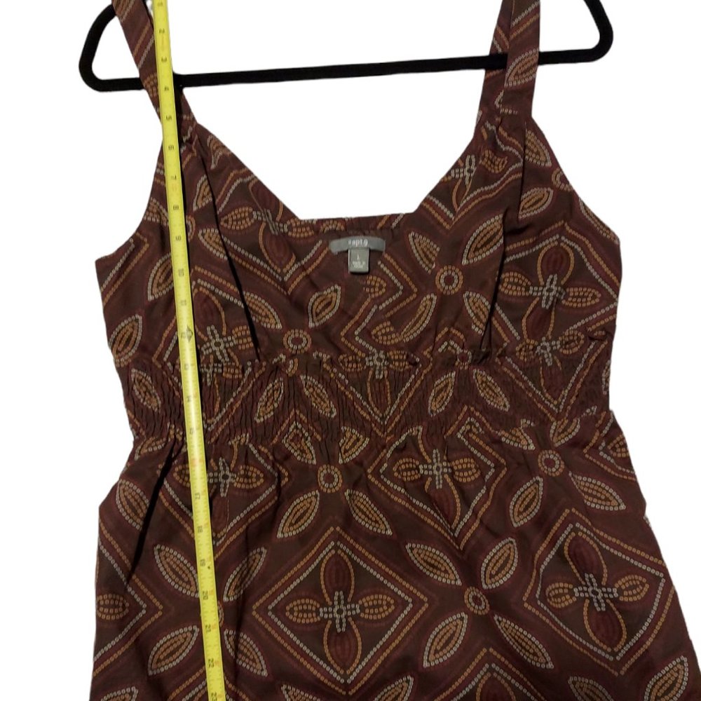 Apt. 9 Brown Baby Doll Tank Top Women's Size L NWT - Picture 6 of 6